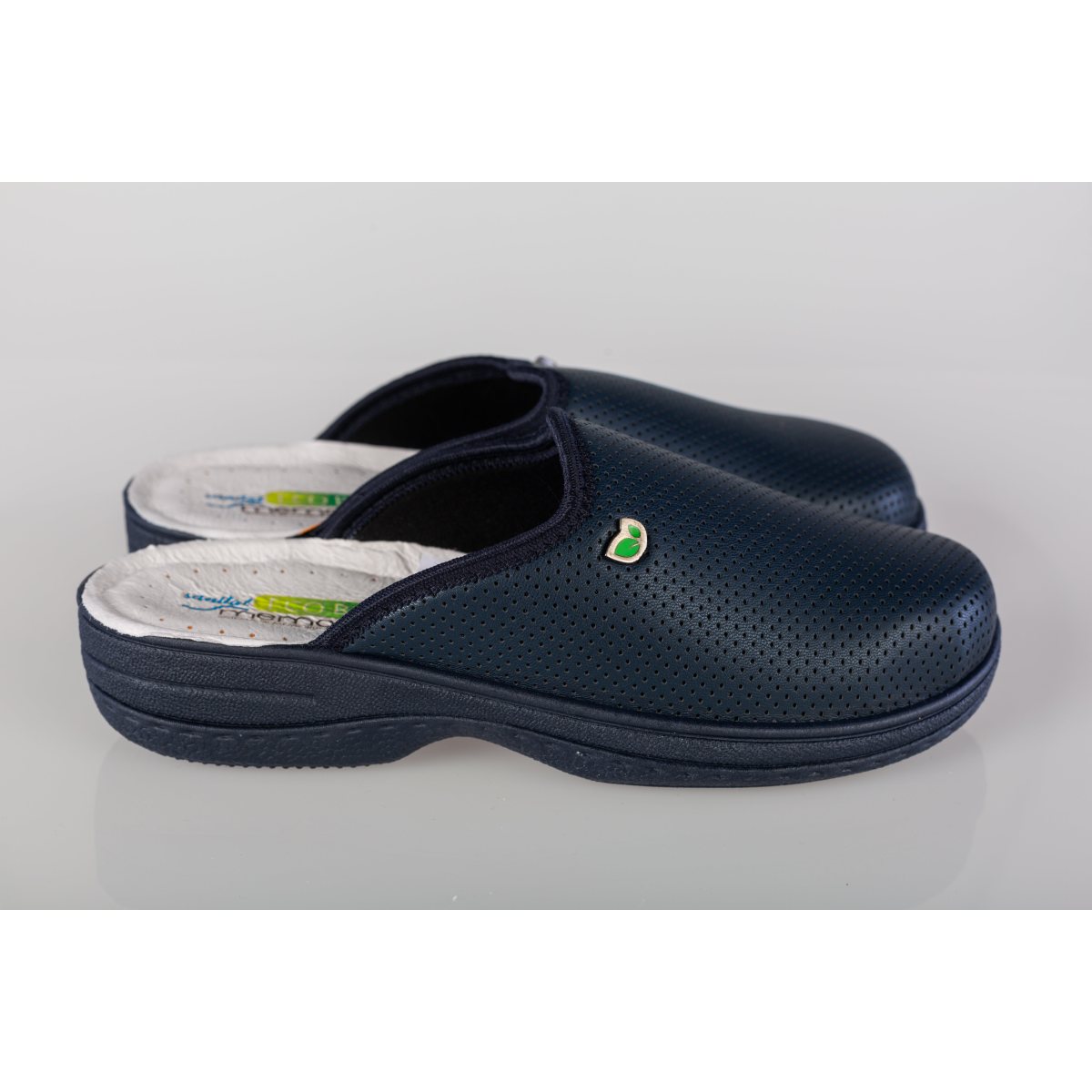 Saboti dama piele naturala eco DACO  161 bleu 36 / Piele naturala / blue