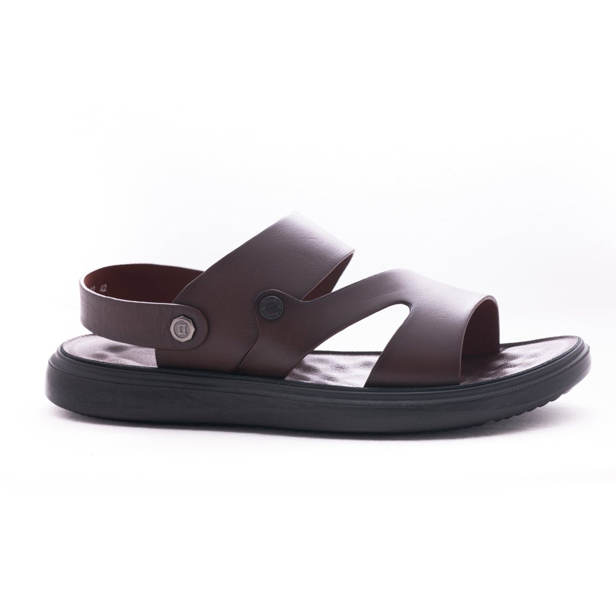 Sandale barbati piele naturala MELS 56292 maro 39 / Piele naturala / brown