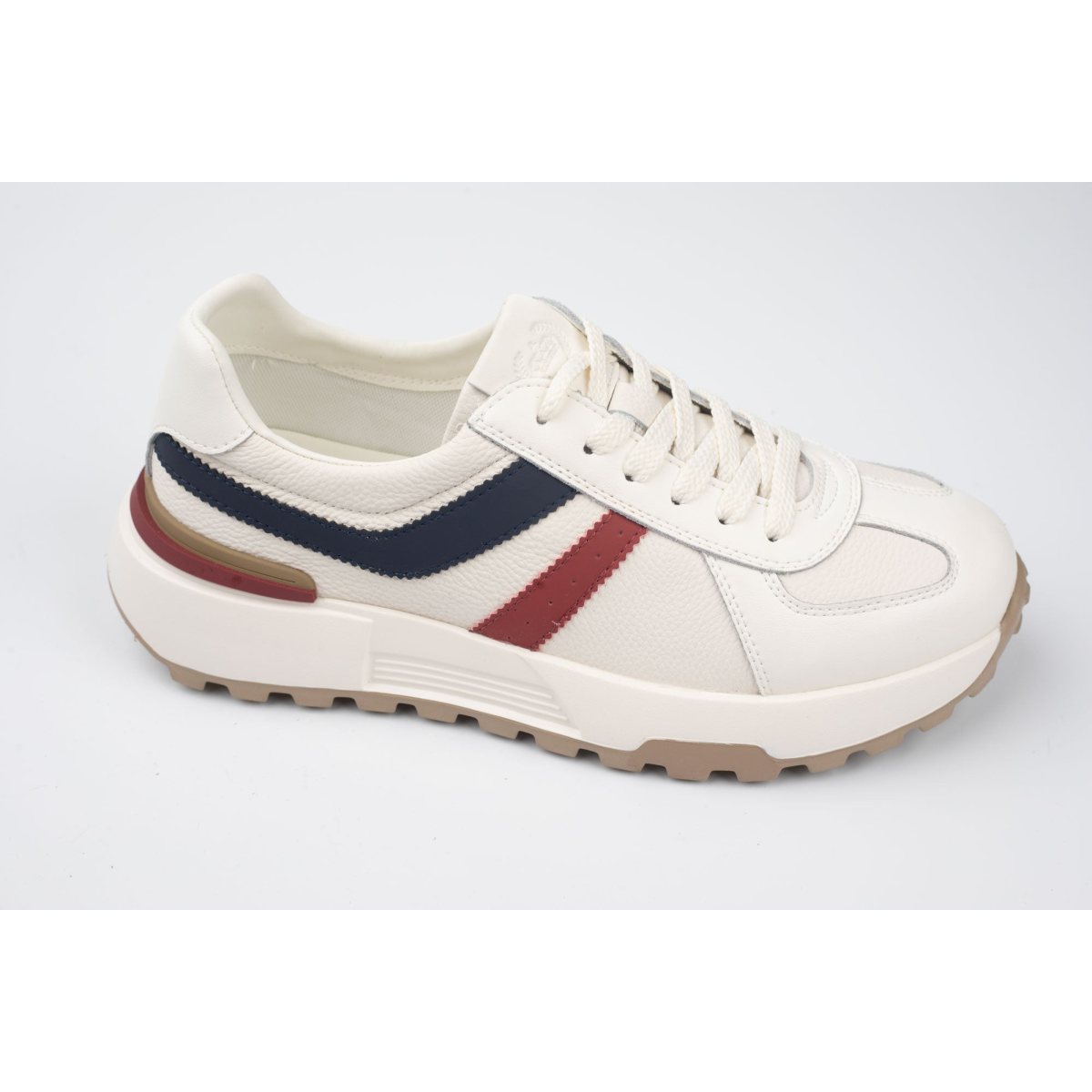 Pantofi din piele FRANCO GERARDO 5317 ALB ROSU 39
