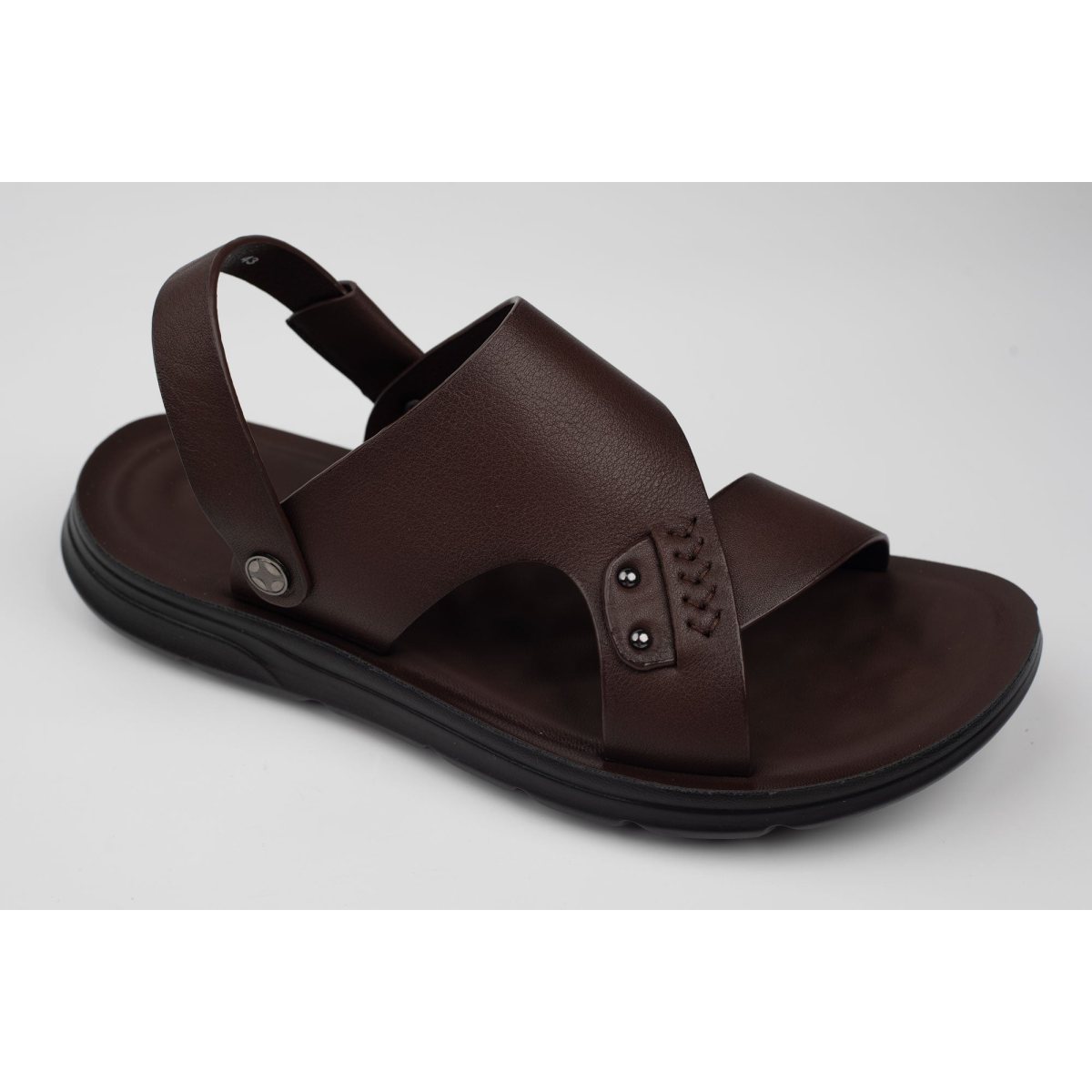 Sandale bărbați piele naturală MELS 5735 Maro (39-47) 39