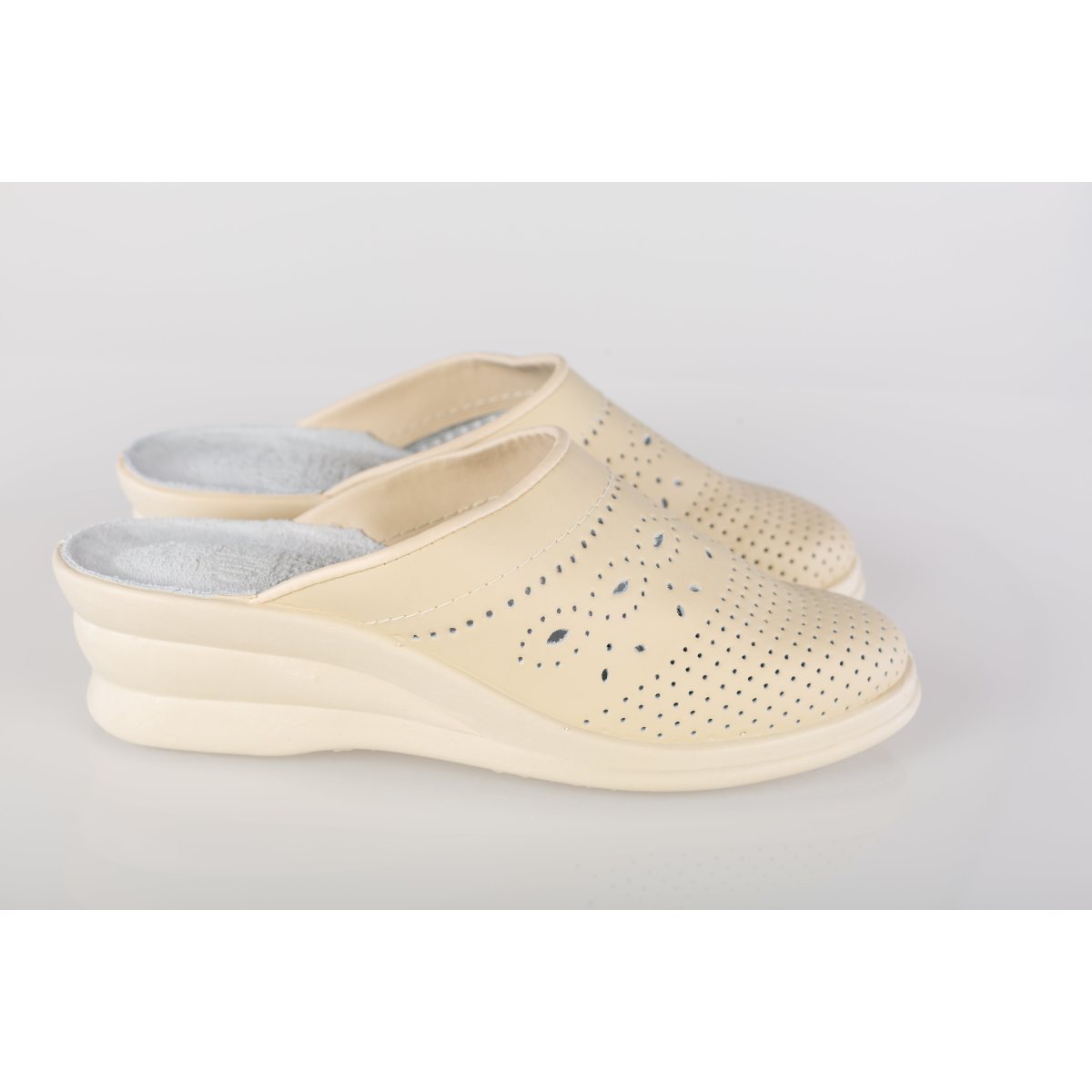 Saboti dama piele naturala DACO 598 bej 37 / Piele naturala / beige