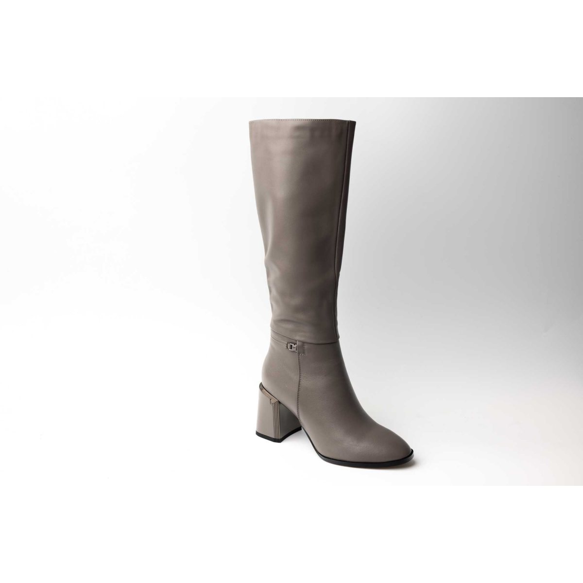 Cizme dama elegante piele naturala FEELING 2353 Khaki 36