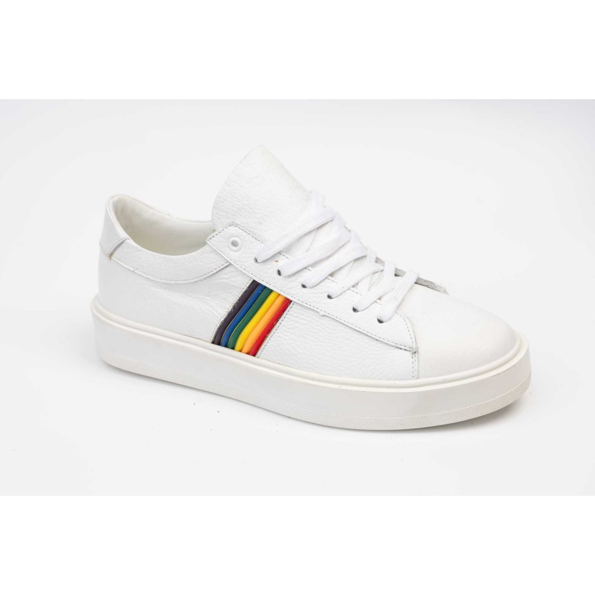 Pantofi din piele naturală casual  barbati RIDGE 9743 Alb 40
