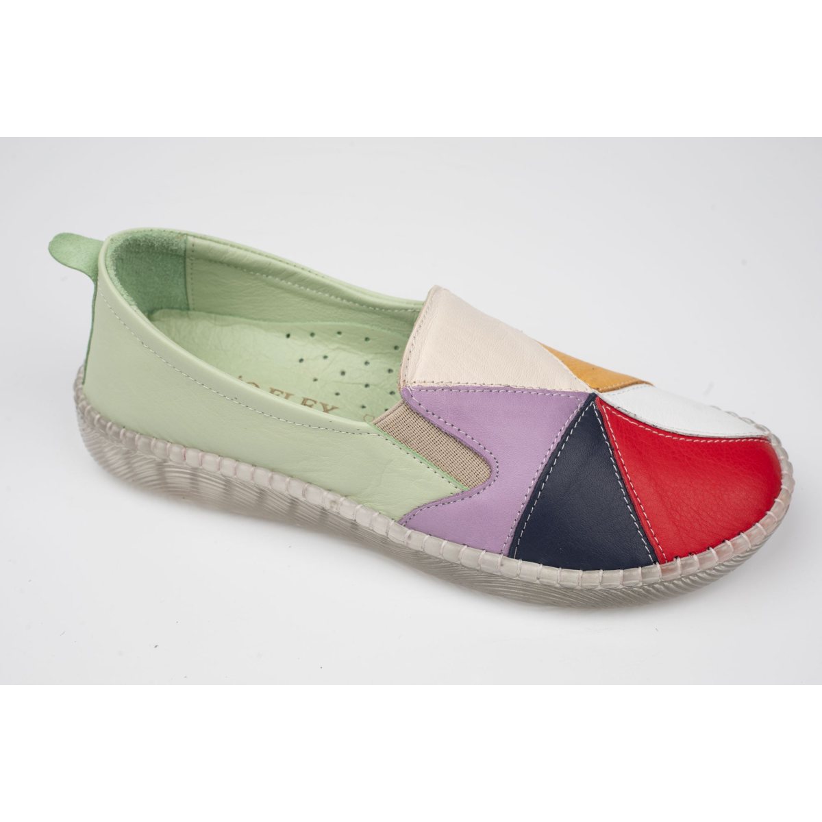 Pantofi damă piele naturală BIOFLEX 774 Verde color