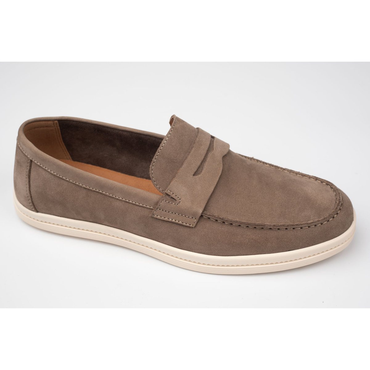 Pnatofi barbati piele naturala ELDEMAS 3-824 Khaki 39