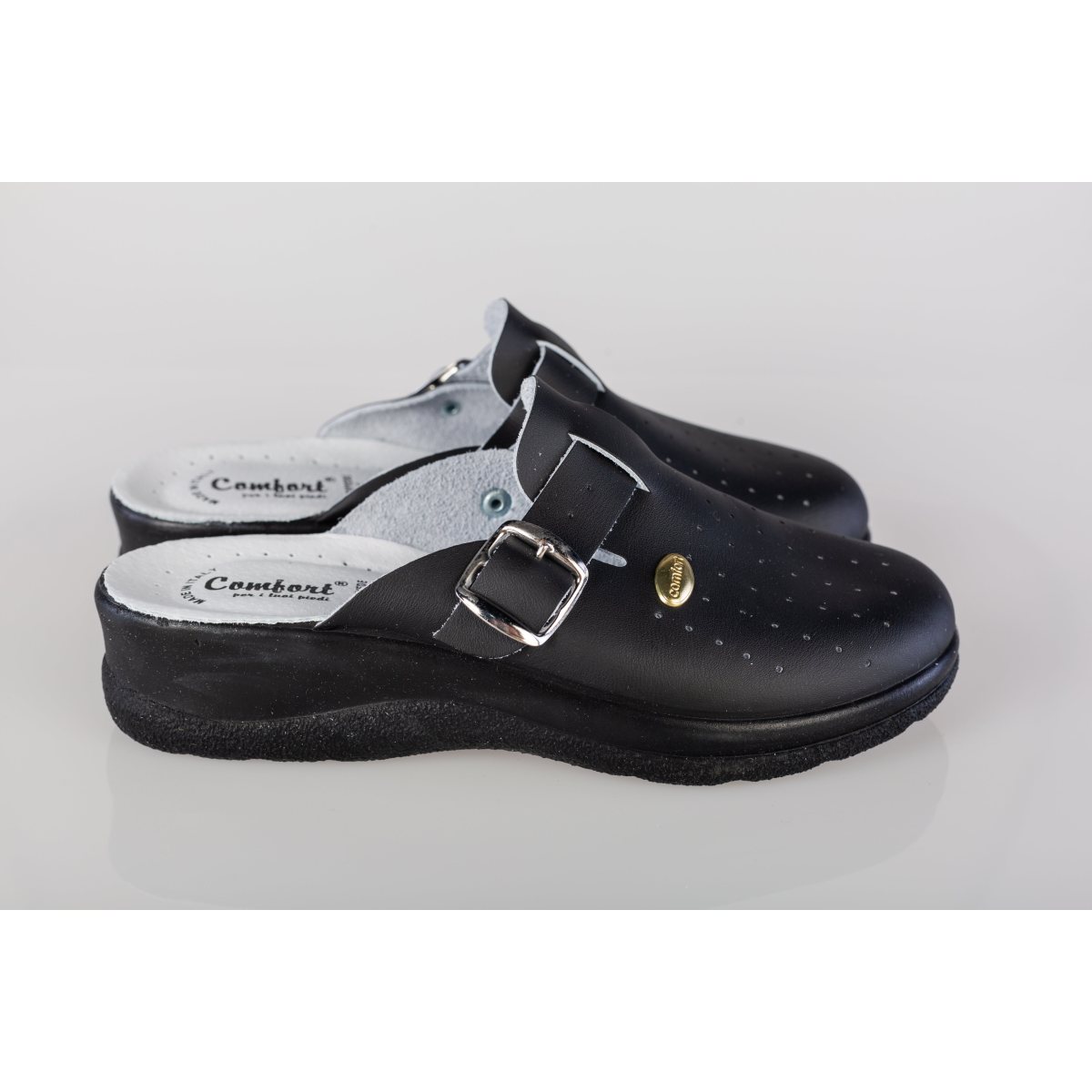 Saboti dama piele naturala 19 negru 36 / Piele naturala / black
