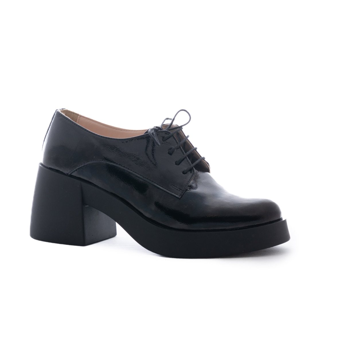 Pantofi dama casual piele naturala PERLA 903 negru lac 36 / Piele naturala / black