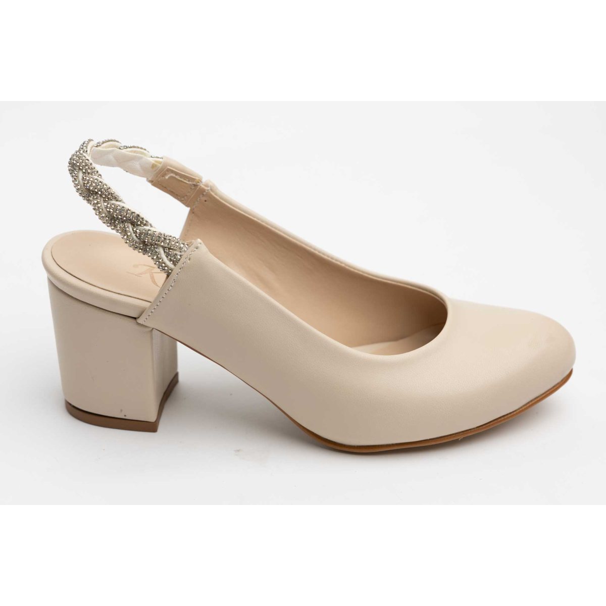 Pantofi dama decupati piele eco KARIN 082 Crem box 33