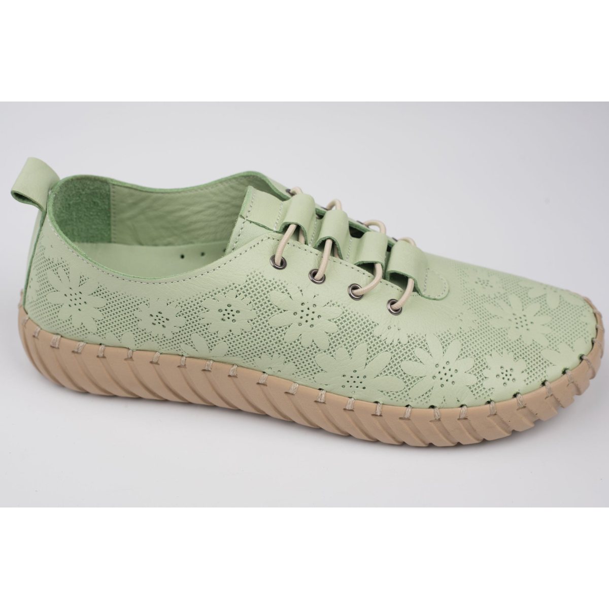 Pantofi damă piele naturală BIOFLEX 532 Verde 36