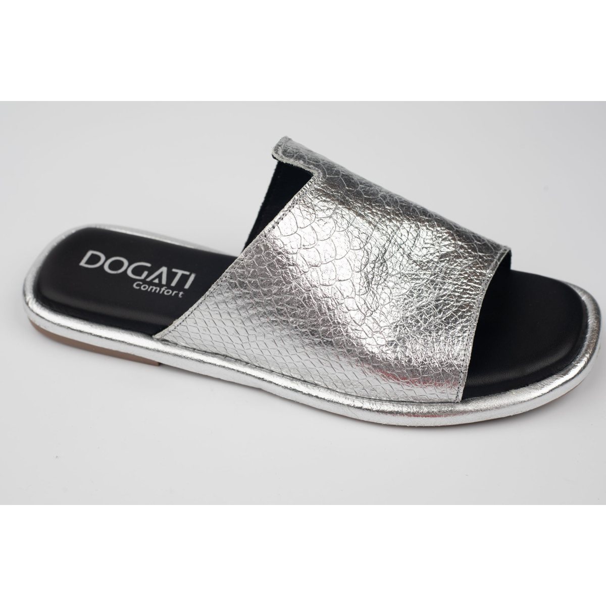Slapi damă piele naturală DOGATI 25027 Argintiu (36-42) 36