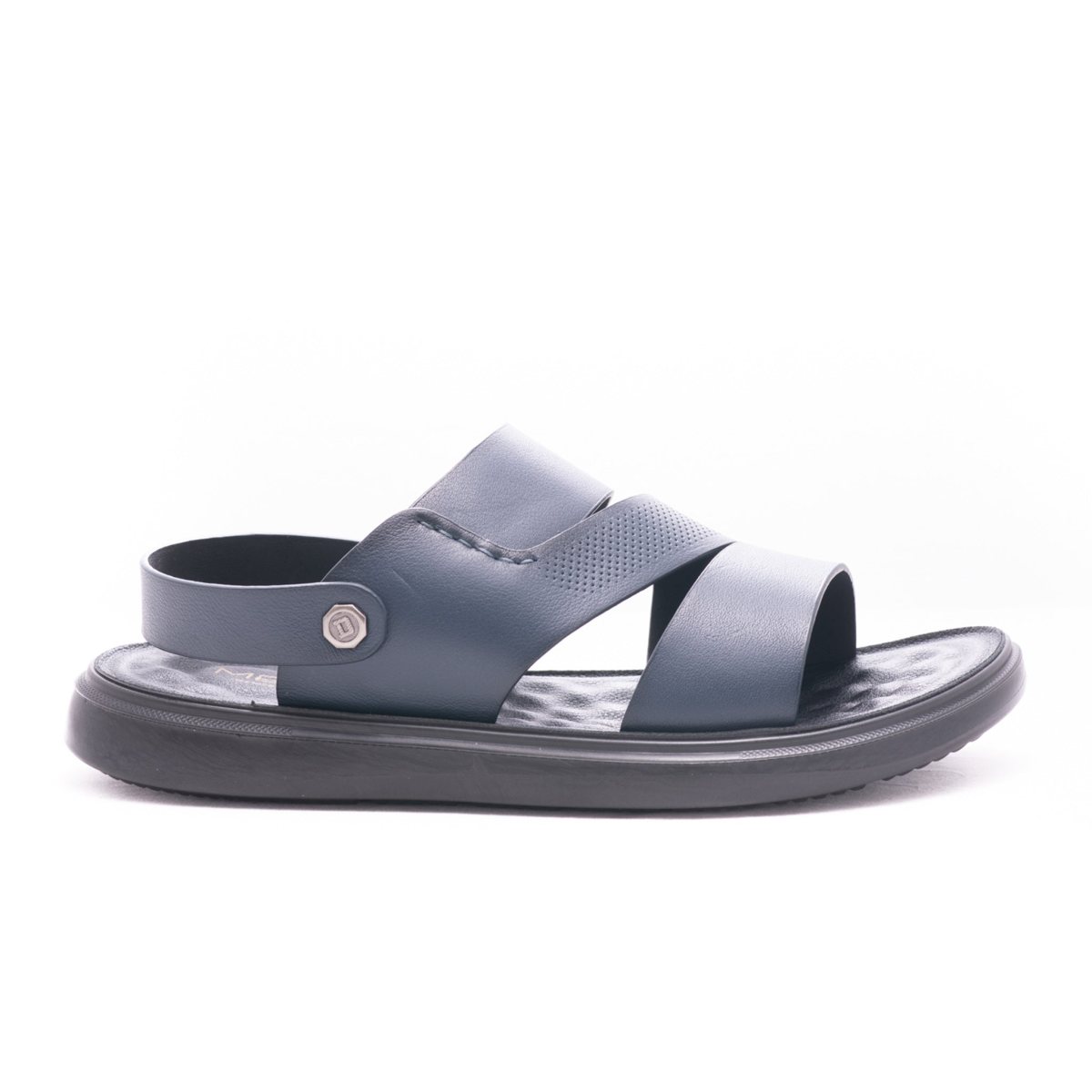 Sandale barbati piele naturala MELS 72009 bleu 40 / Piele naturala / blue