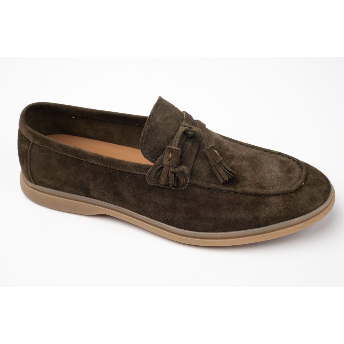 Pantofi bărbați piele naturală întoarsă FRANCO GERARDO 25891 Verde 39