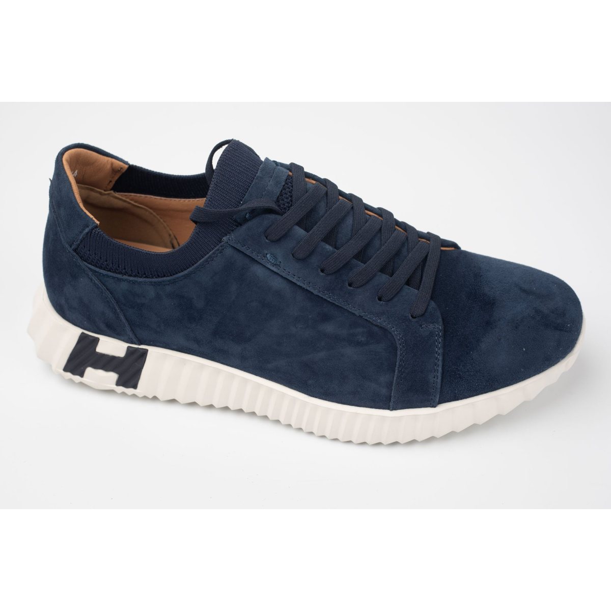 Pantofi bărbați piele naturală întoarsă FRANCO GERARDO 25892 Blue Vel 39
