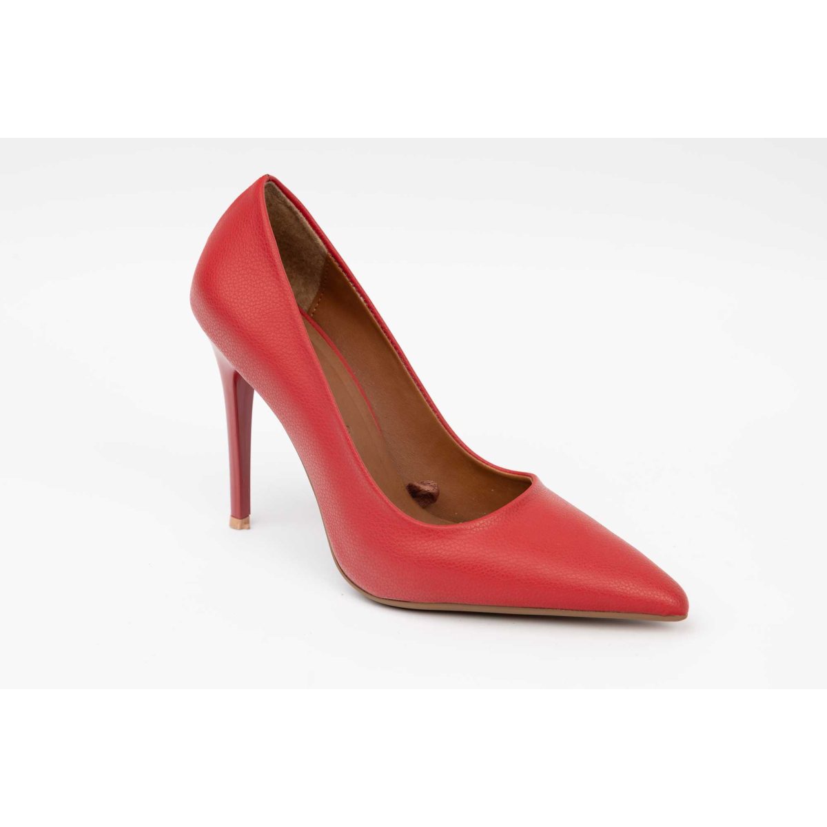 Pantofi dama stiletto  piele eco LONDON 1900-14 Rosu 38