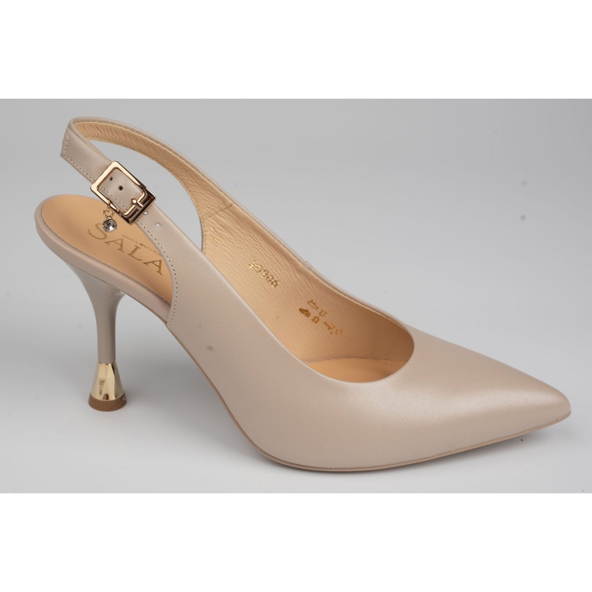 Pantofi damă piele naturală SALA 20906 Nude 35