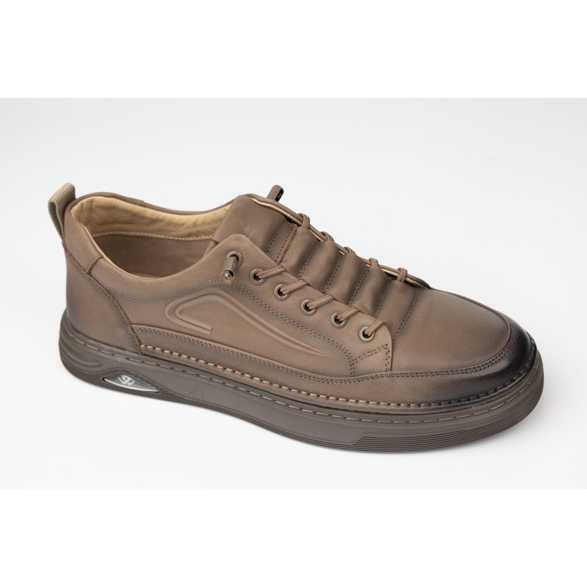 Pantofi casual unisex piele naturala FRANCO GERARDO 25513 Khaki 39