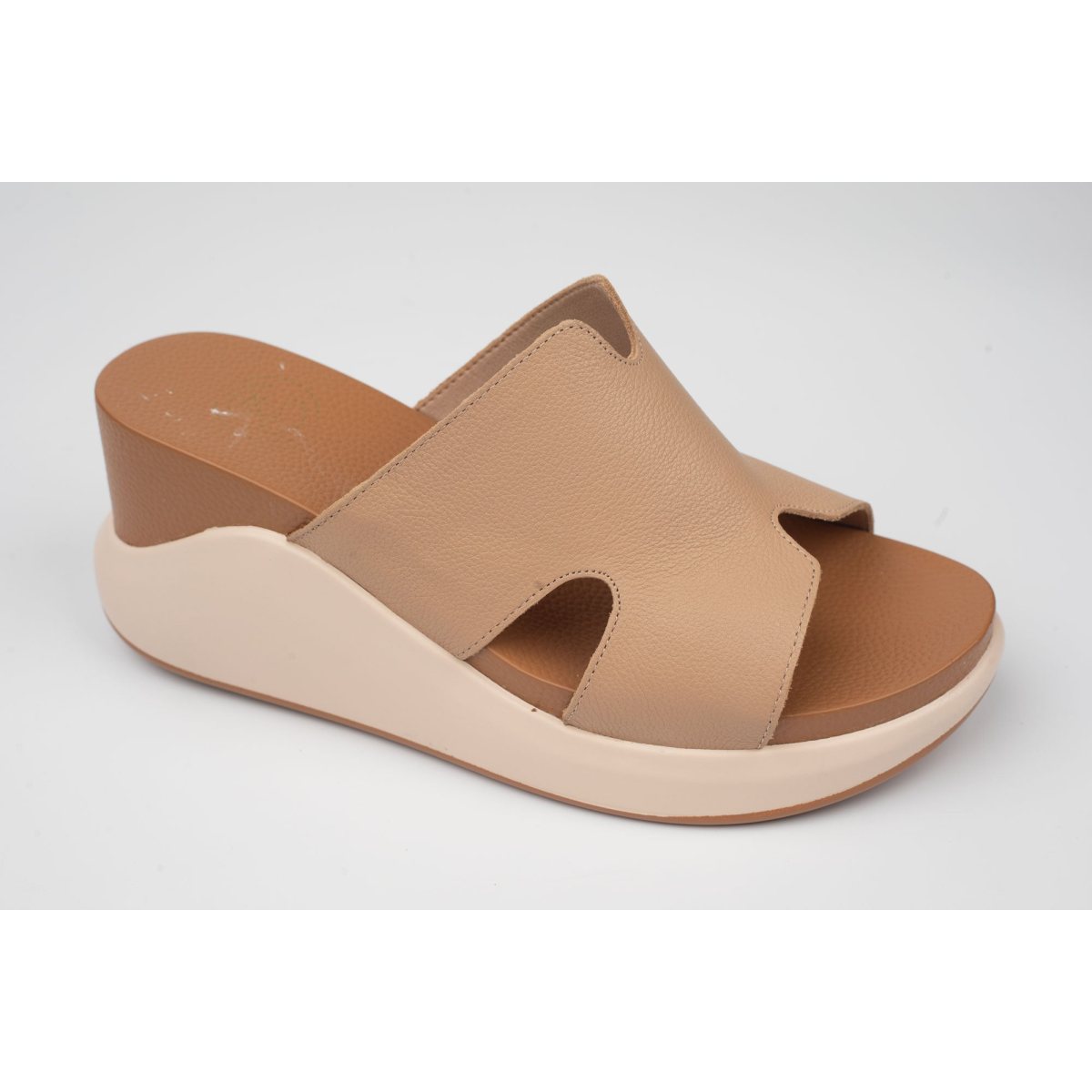 Saboți damă piele naturală FORMAZIONE 2555 Apricot 37