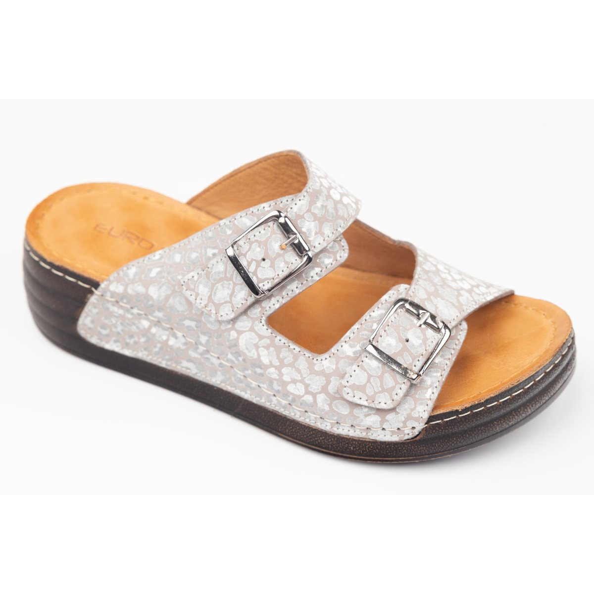 Slapi dama piele naturală LSD 210  Vizon 36