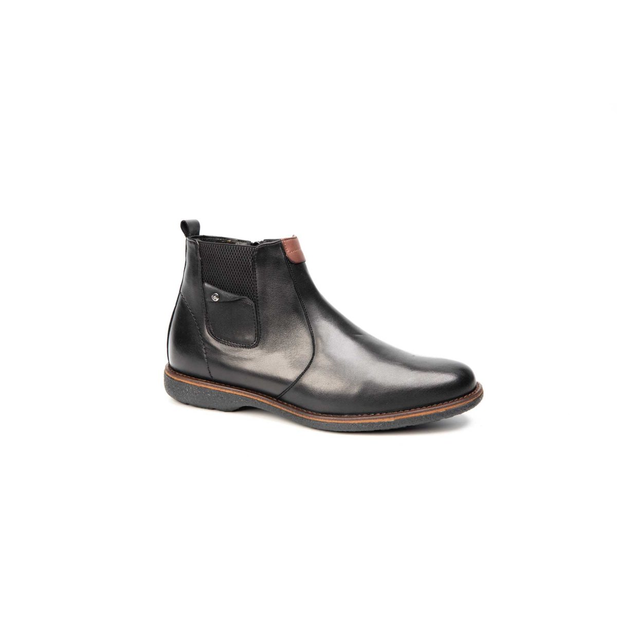 Ghete barbati casual piele naturala CATALI 941 negru box 40 / Piele naturala / black