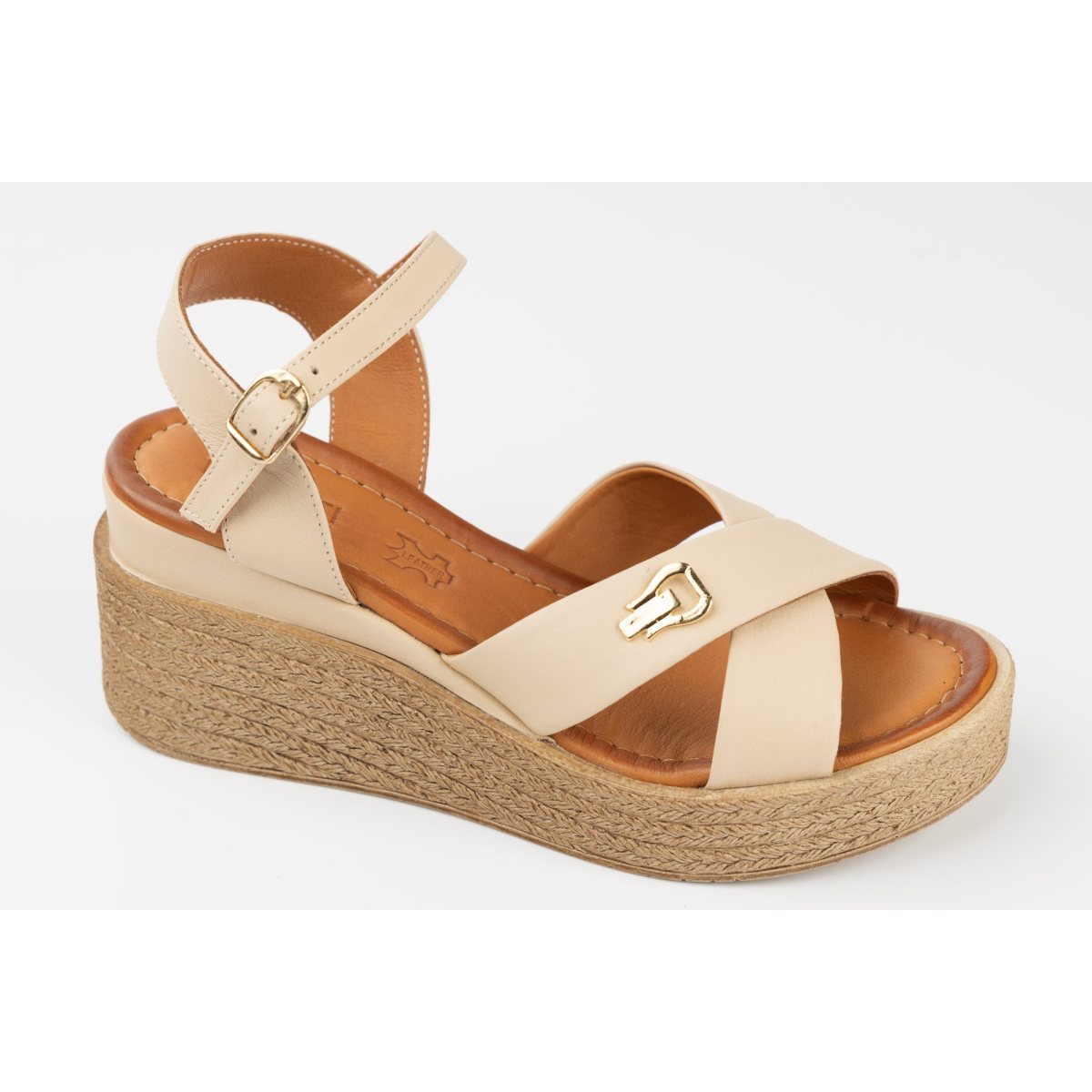 Sandale dama piele naturală DOGATI 018-1000 Bej 35