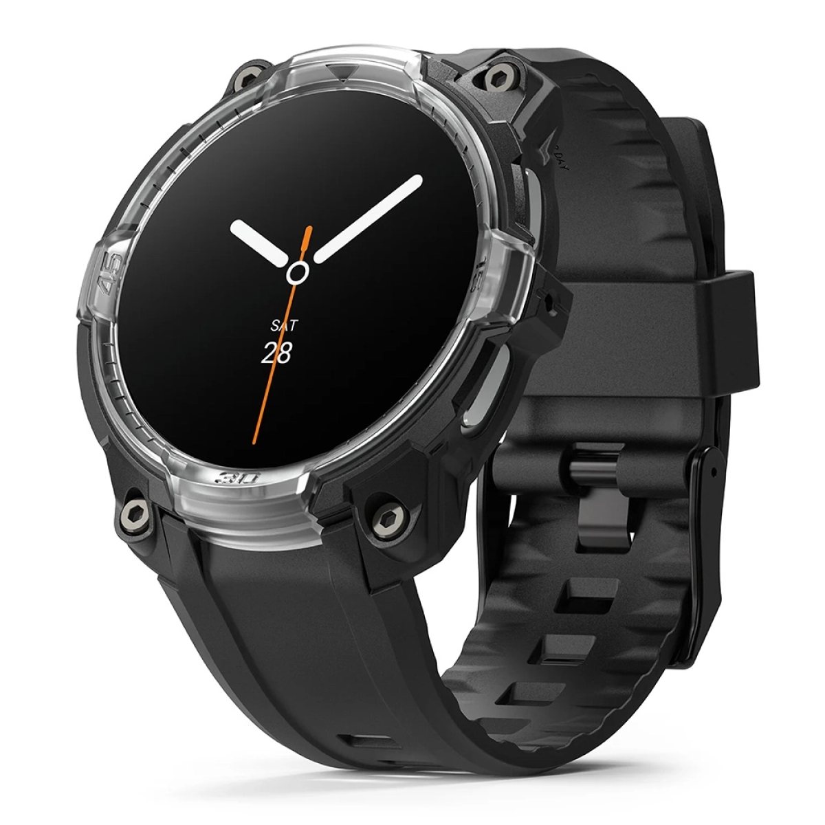 Husa pentru Samsung Galaxy Watch8 44mm + Curea - Ringke Rugged Gear - Black