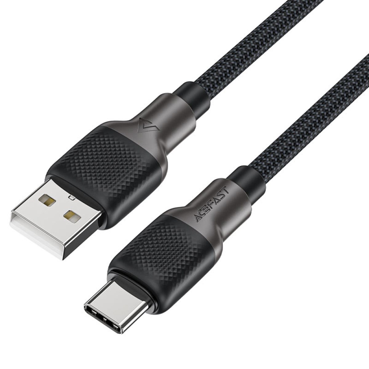 Cablu de incarcare, USB la Type-C, 3A, High-Speed Charging, 1.2m - Acefast (C10-04) - Black