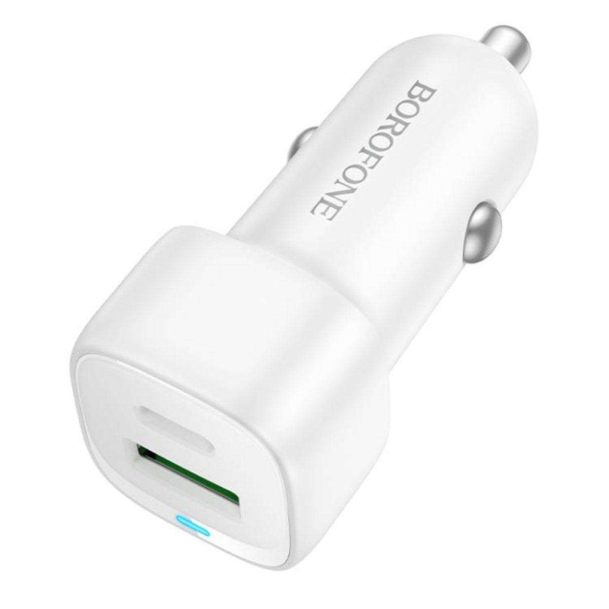 Incarcator pentru Masina, USB-C, USB-A, 38W - Borofone Cloud (BZ34B) - White