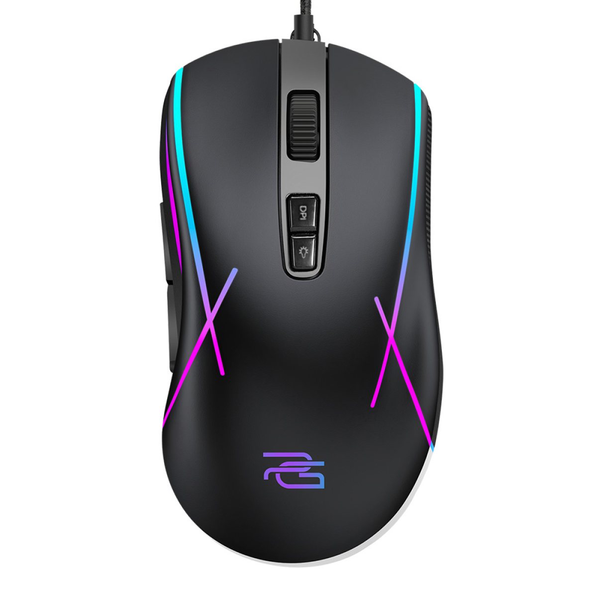 Mouse cu Fir, 1200-7200DPI, Windows, MacOS, Linux, 1.5m - Proove (CMDE00000102) - Black