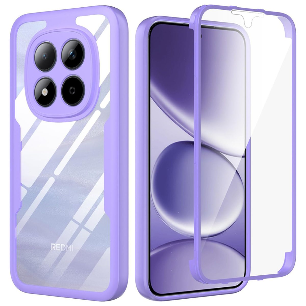 Husa pentru Xiaomi Redmi Note 15 Pro 5G + Folie - Techsuit ColorVerse 360 Series - Purple