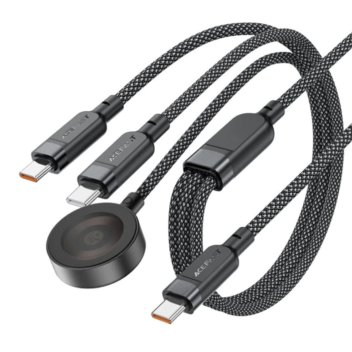 Cablu de Incarcare Type-C / Type-C la Type-C, 100W, 20V/5A, 480Mb/s, 1.2m, Fast Charge- Acefast (C6-11) - Black