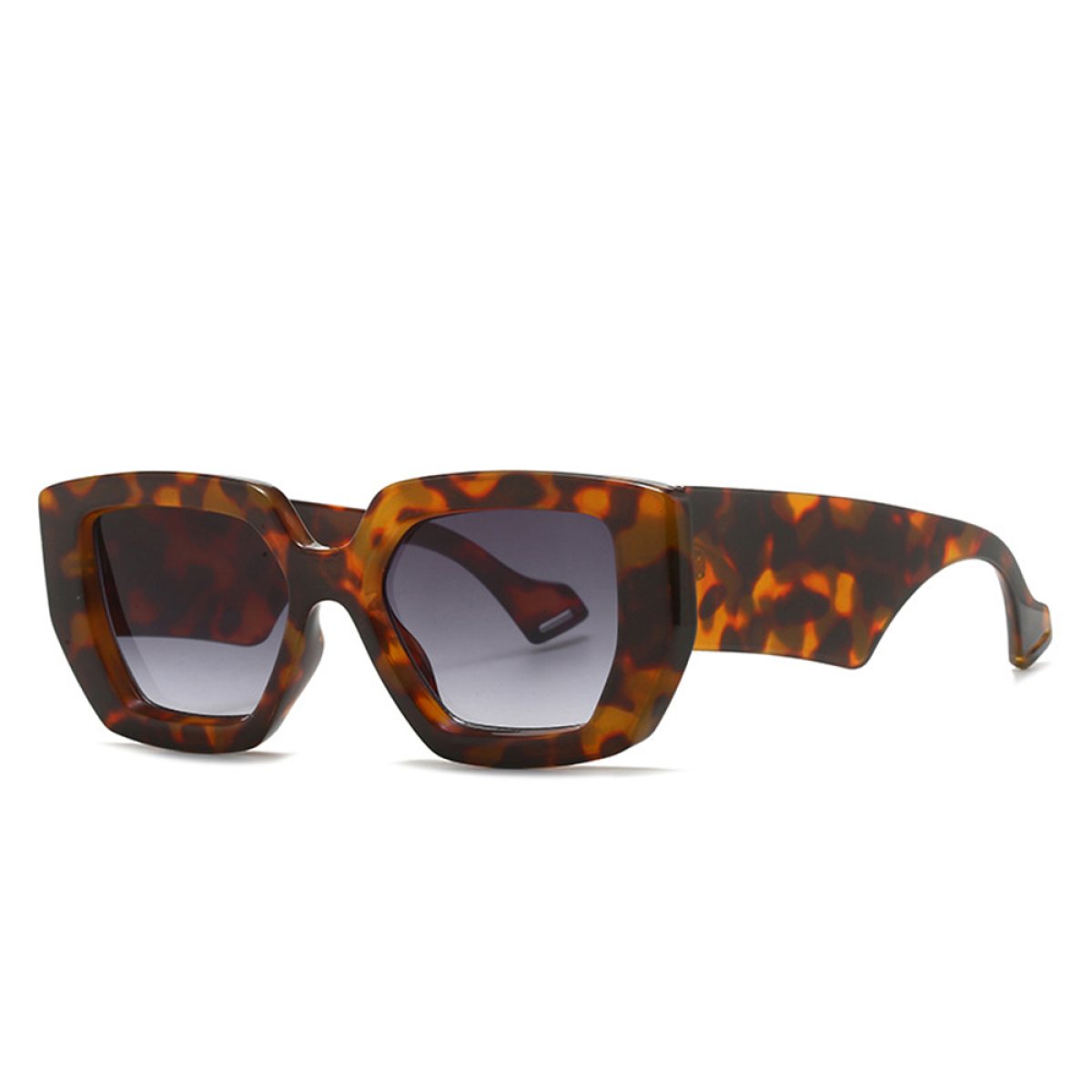 Ochelari Vintage Femei - Techsuit (86321) - Leopard / Gradient Gray