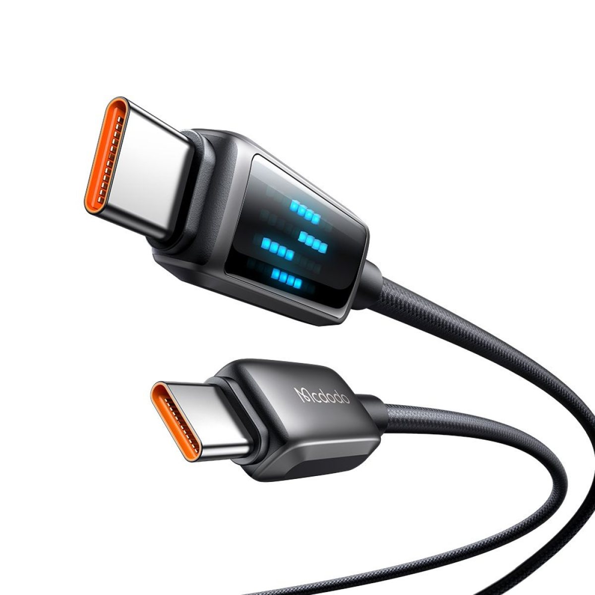 Cablu, Type-C la Type-C, Afisaj LED, 100W, PD Fast Chargin, 1.2m - Mcdodo (CA-4250) - Black