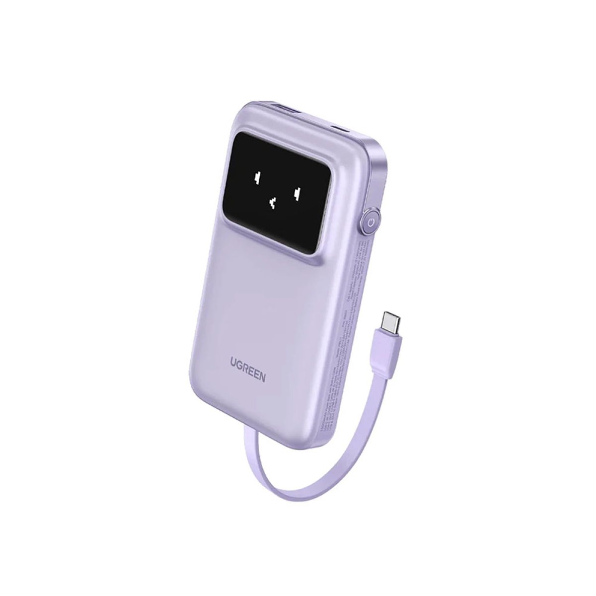 Baterie Externa pentru Telefon USB, Type-C, cu Cablu, 10000mAh, 30W - Ugreen PB511 (35604B) - Purple