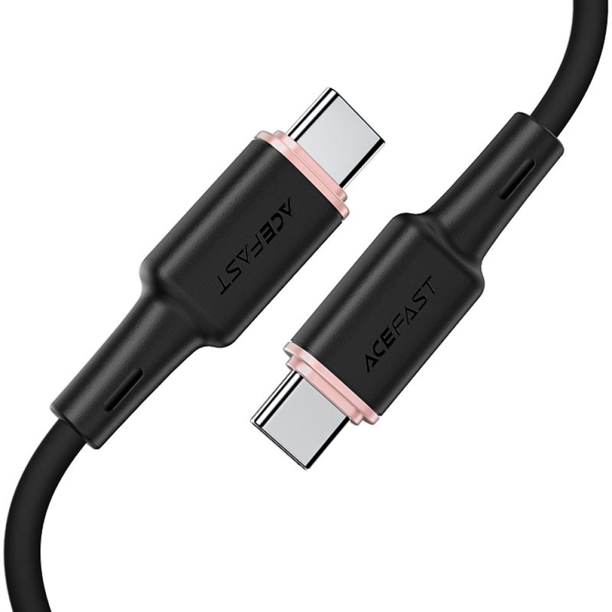 Cablu de Alimentare Type-C la Type-C, 60W, 3A, Fast Charging, 1.2m - Acefast (C2-03) - Black