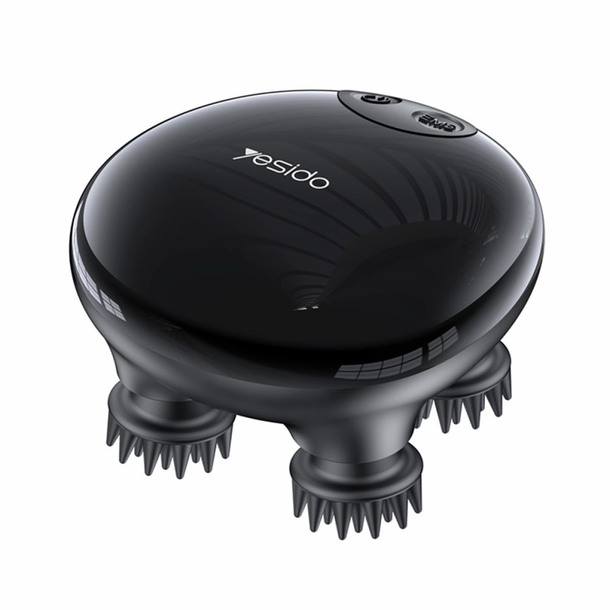 Aparat Portabil pentru Masajul Scalpului, 4 Trepte de Intensitate, 1200mAh, 3200RPM - Yesido (MG04) - Black