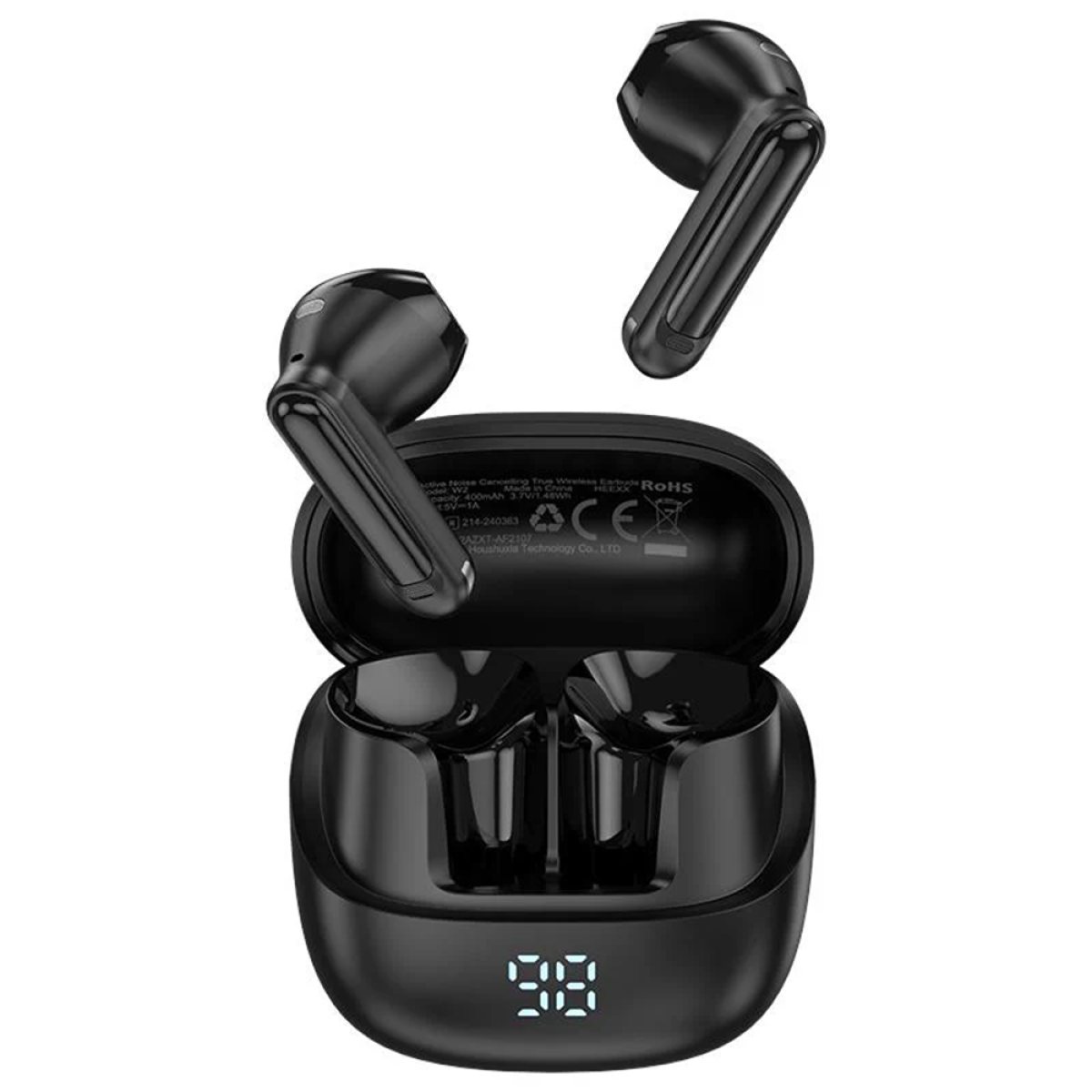 Casti Wireless, Type-C, Bluetooth 5.4, IPX4, ENC - Acefast (W2) - Black