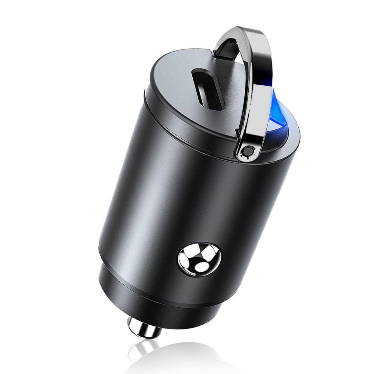 Incarcator Mini pentru Masina 2in1 Type-C 30W, 5V/3A, Aluminiu - Techsuit NanoVolt (C5) - Black