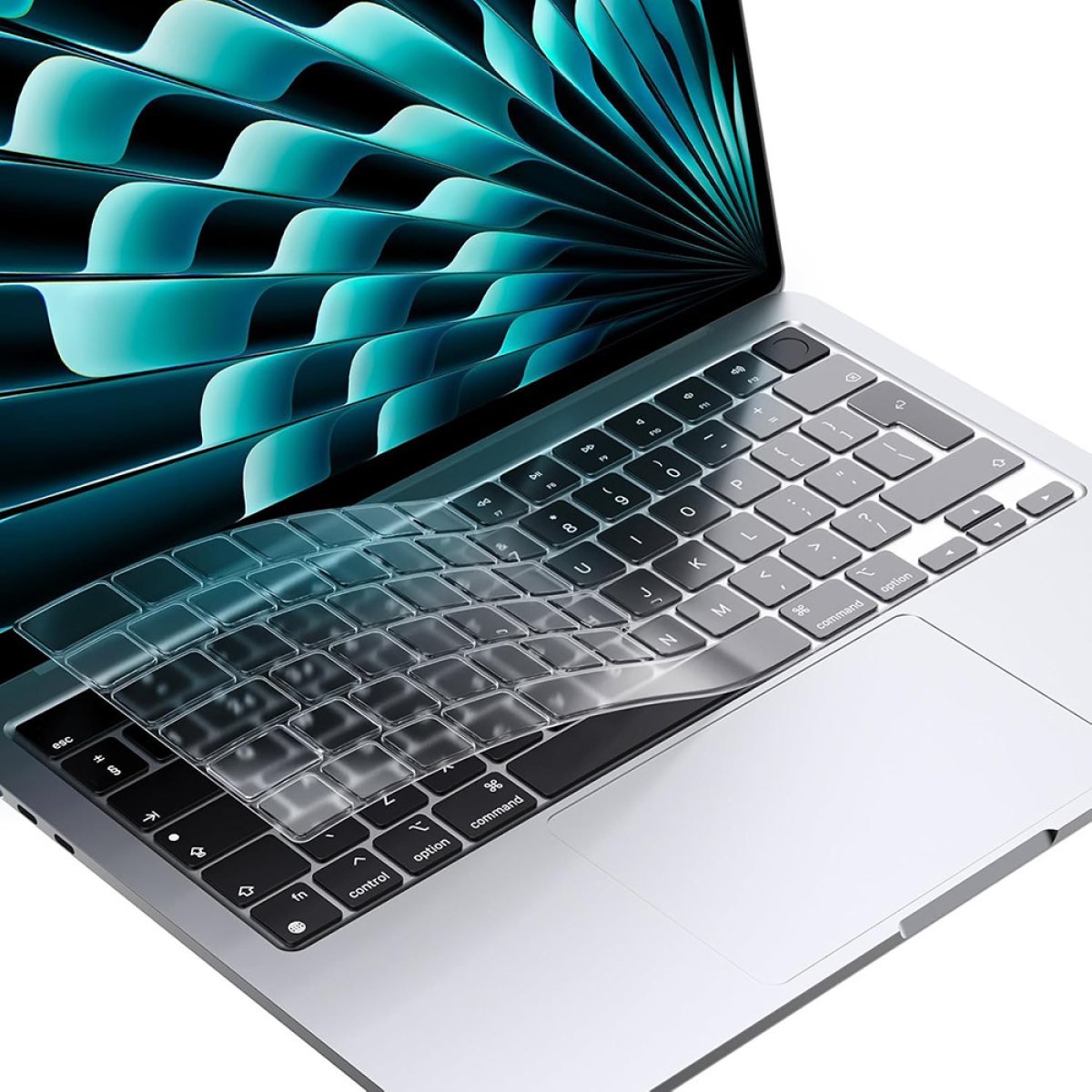 Folie pentru Tastatura, Compatibila cu MacBook Pro 14 (2021-2024)/ Air 13/15 (2022-2025) - Techsuit PureTypeX (KC1) - Clear
