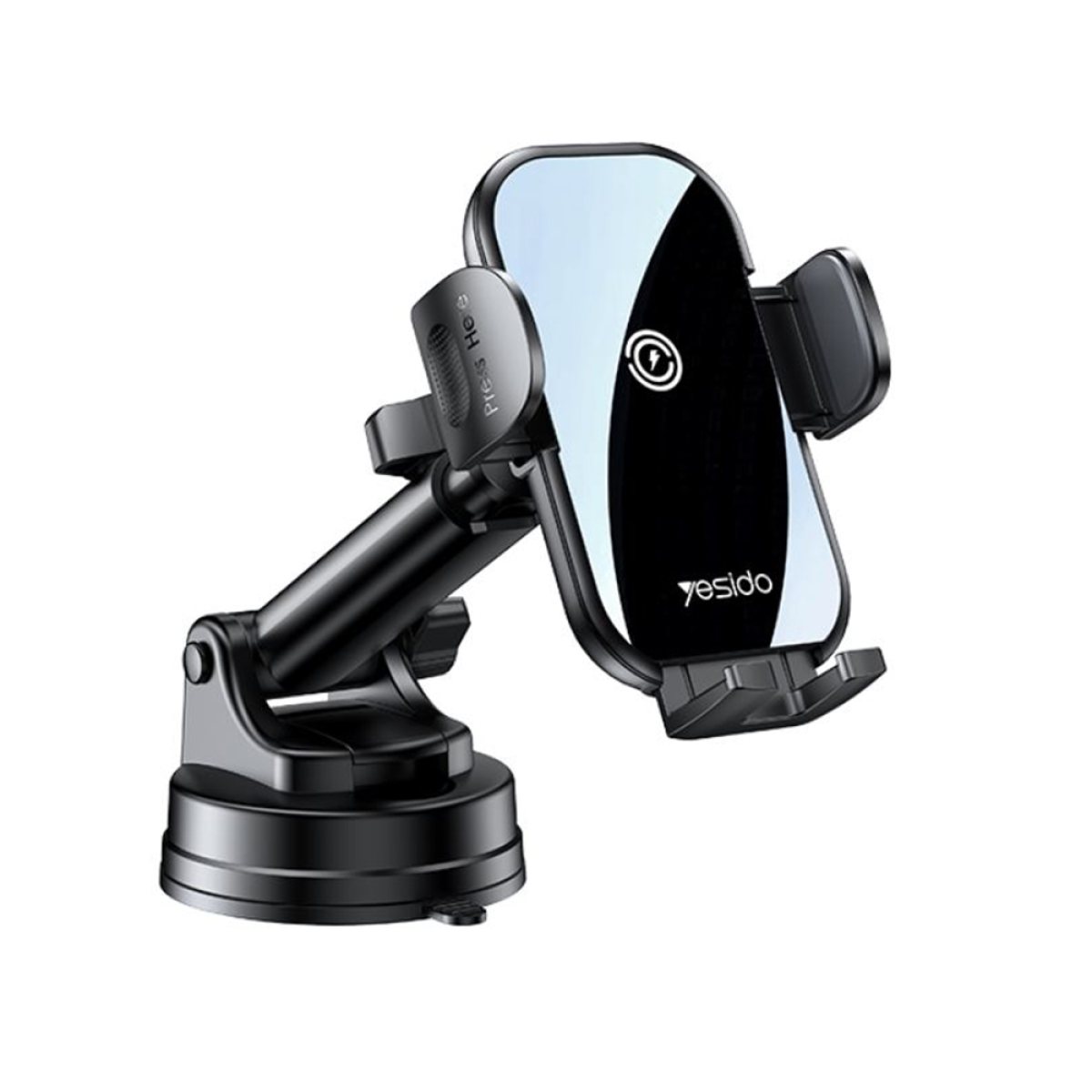 Suport Auto cu Incarcare Wireless, Universal, 15W - Yesido (C197) - Black