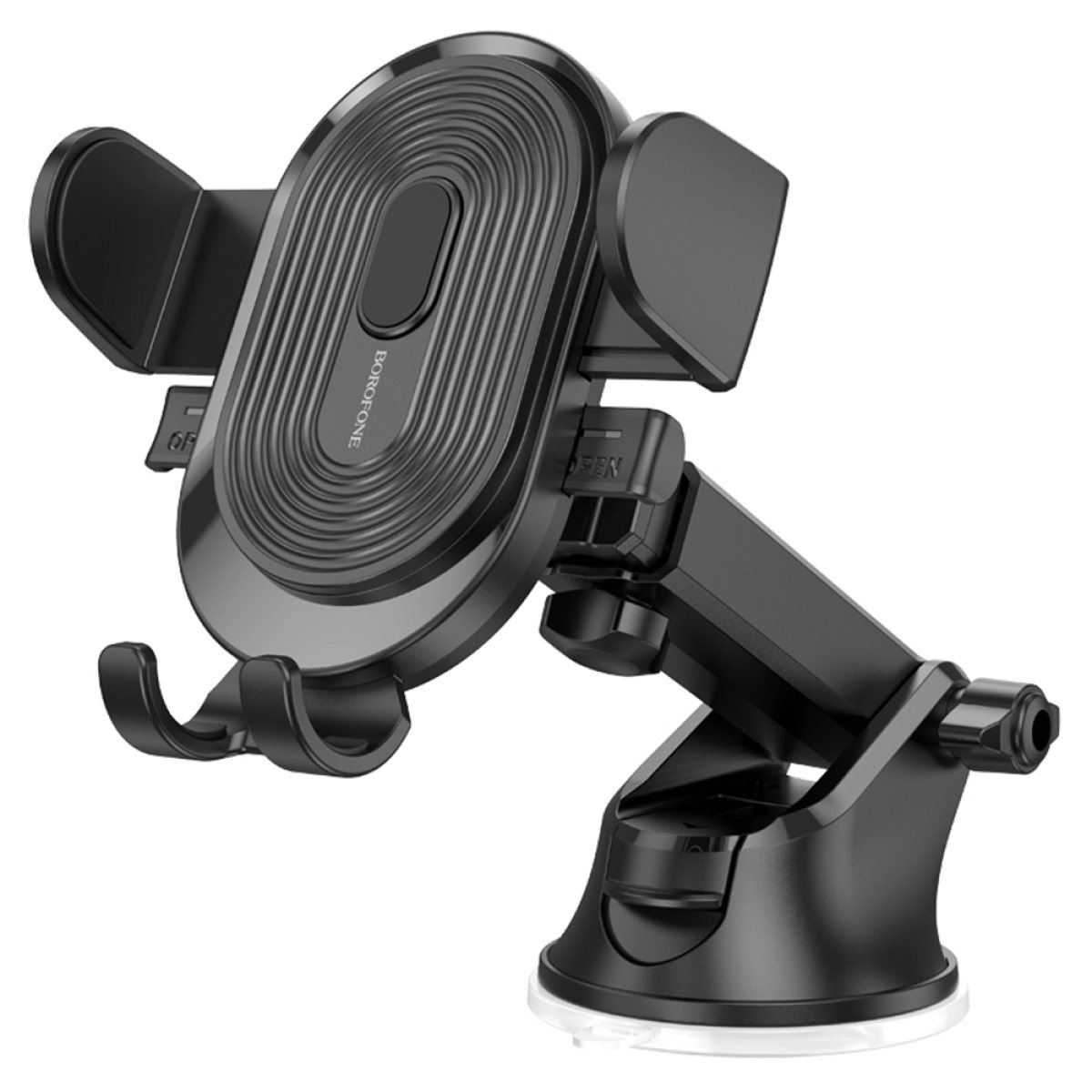 Suport pentru Masina, Panou de Bord/Parbriz cu Brat Telescopic 4.7–7" - Borofone Experience (BH85) - Black