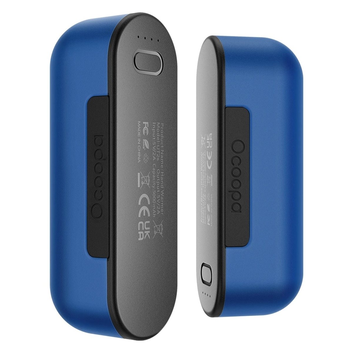 Hand Warmer cu Power Bank, Type-C, Electric, Design Magnetic, MagTwin, 2x 5000mAh - Ocoopa (UT2S-BU) - Blue