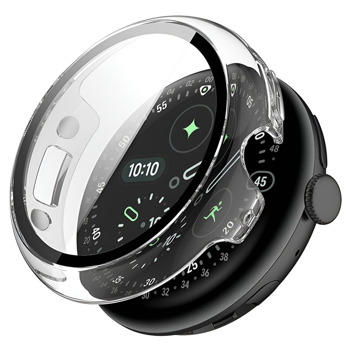 Husa pentru Google Pixel Watch 4 41mm + Folie - Techsuit Defense360 Pro - Clear