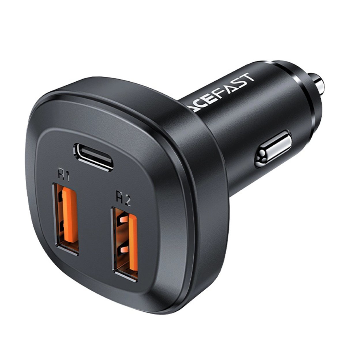 Incarcator pentru Masina, 2x USB, Type-C, Fast Charging, 66W, PD3.0, QC4+ - Acefast (B9) - Black