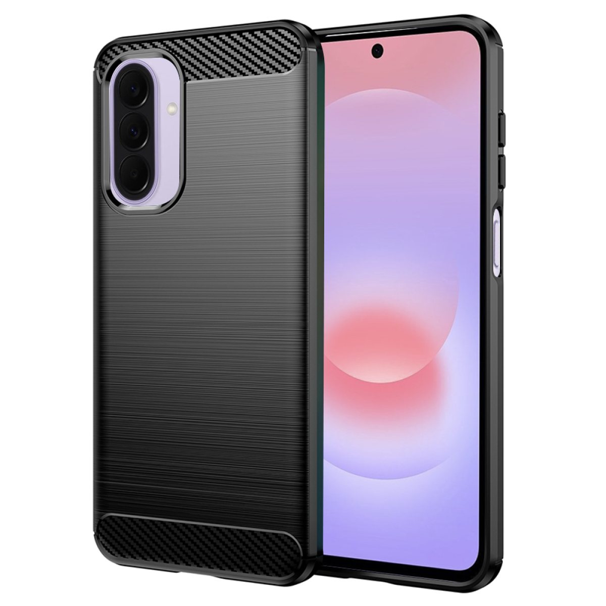 Husa pentru Samsung Galaxy A27 5G - Techsuit Carbon Silicone - Black