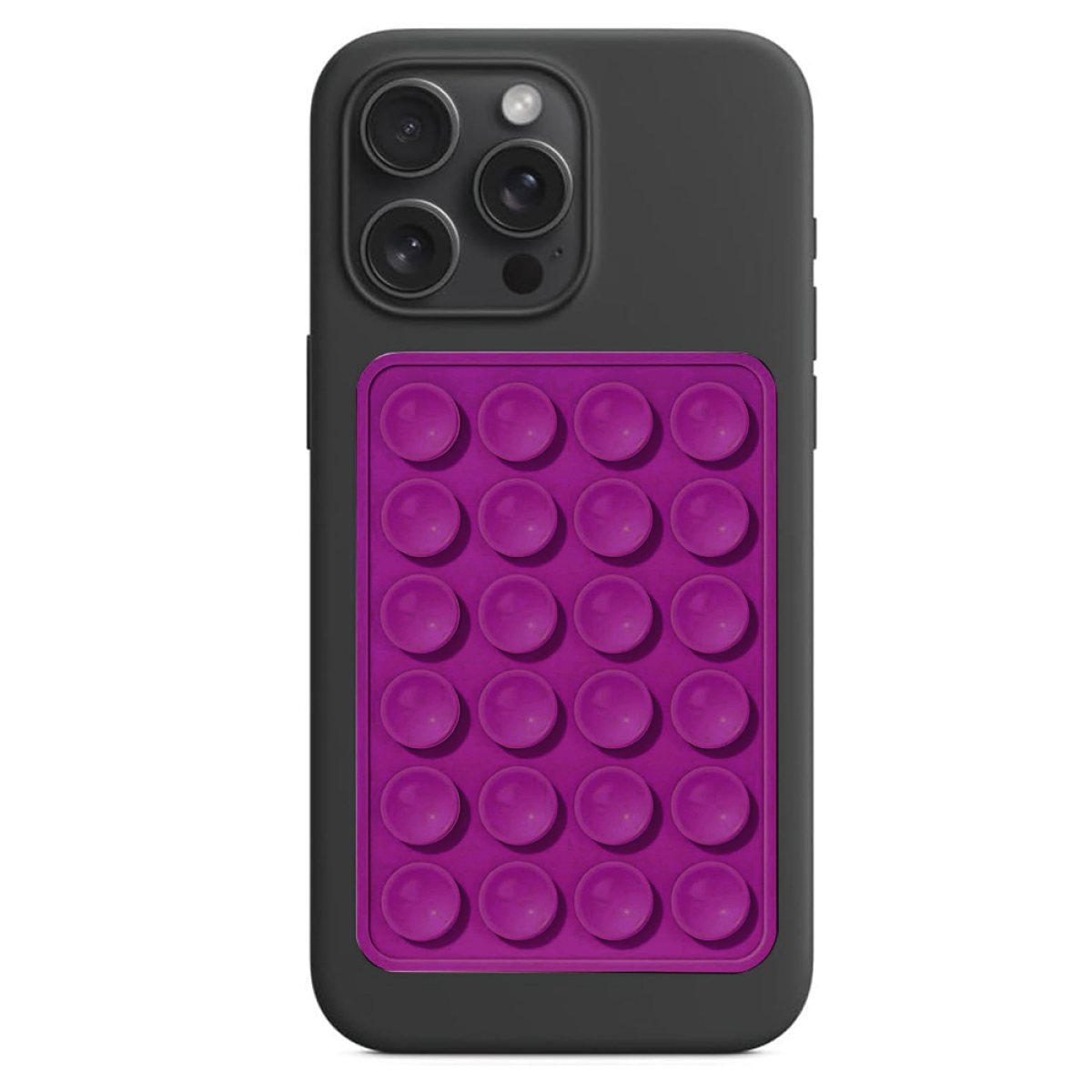 Suport cu Ventuze pentru Telefon, Dreptunghiular - Techsuit (SP-PAD) - Purple