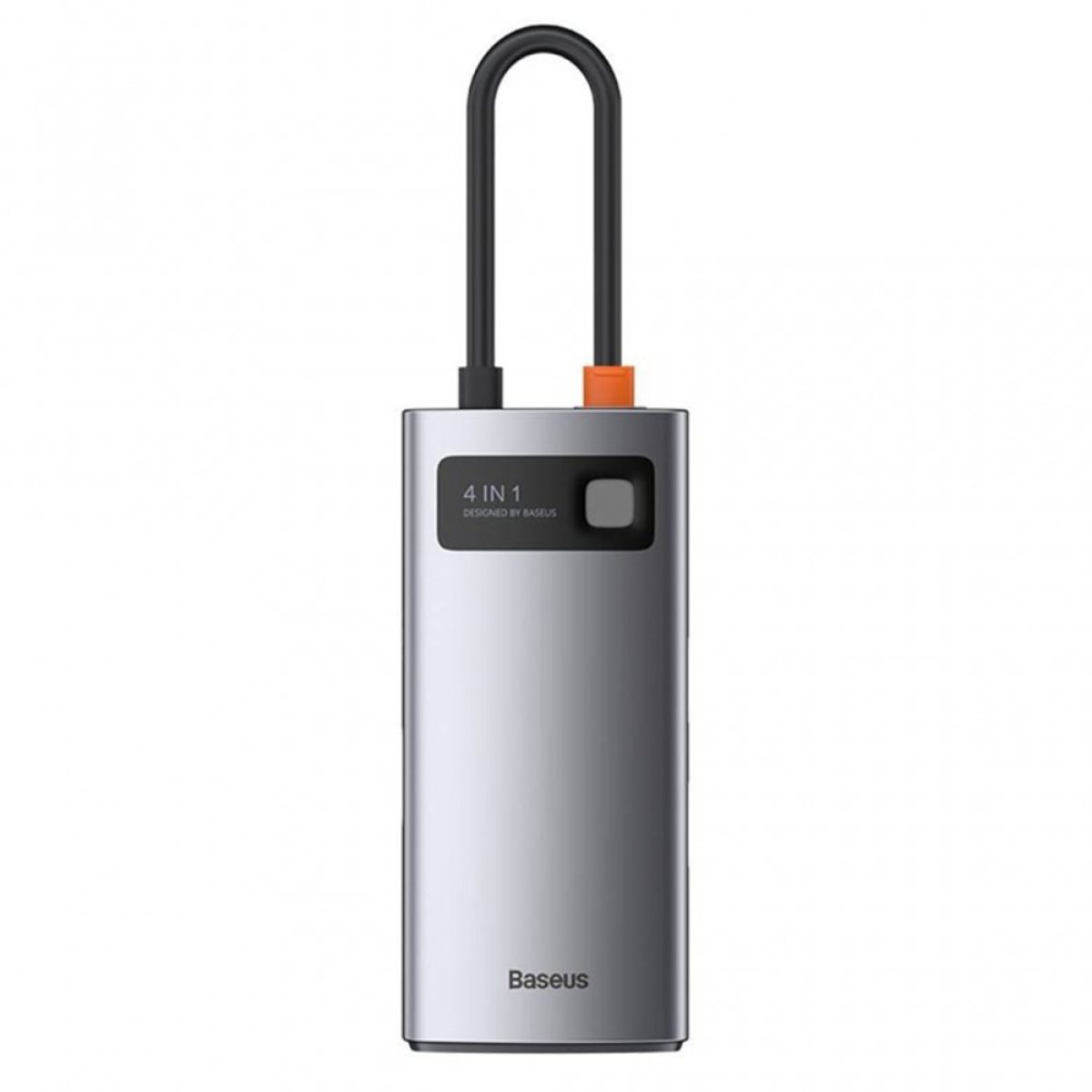 Hub Type-C la 2x USB, Type-C, HDMI, 4K@30 Hz, PD100W - Baseus Metal Glam (CAHUB-CY0G) - Grey