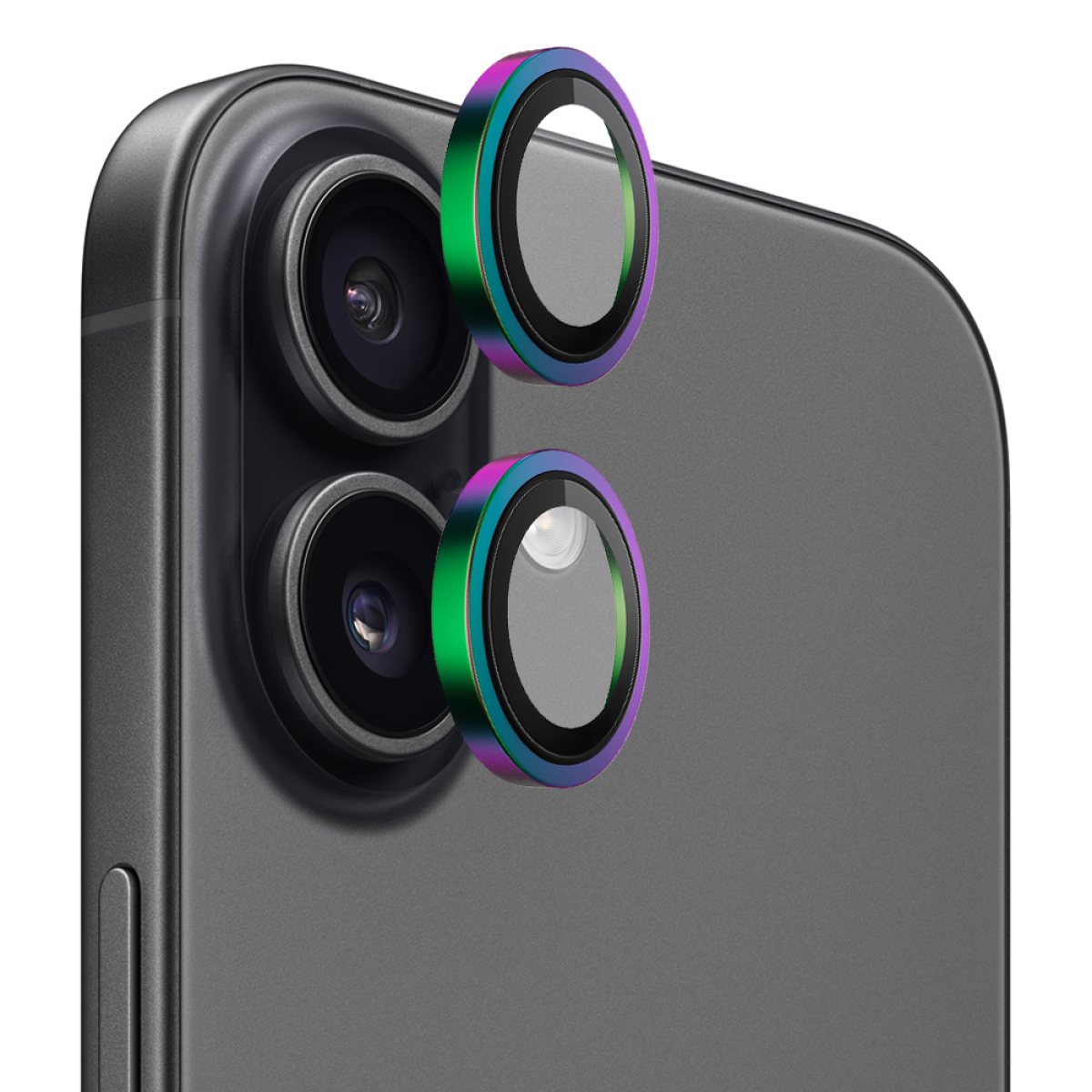 Folie pentru iPhone 17 - Blueo Original Metal Frame Lens Glass - Colorful