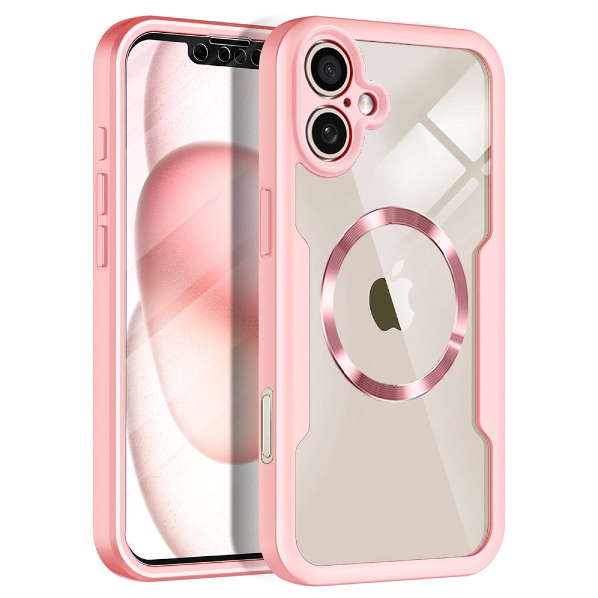 Husa pentru iPhone 17 + Folie - Techsuit ColorVerse 360 MagSafe Series - Pink