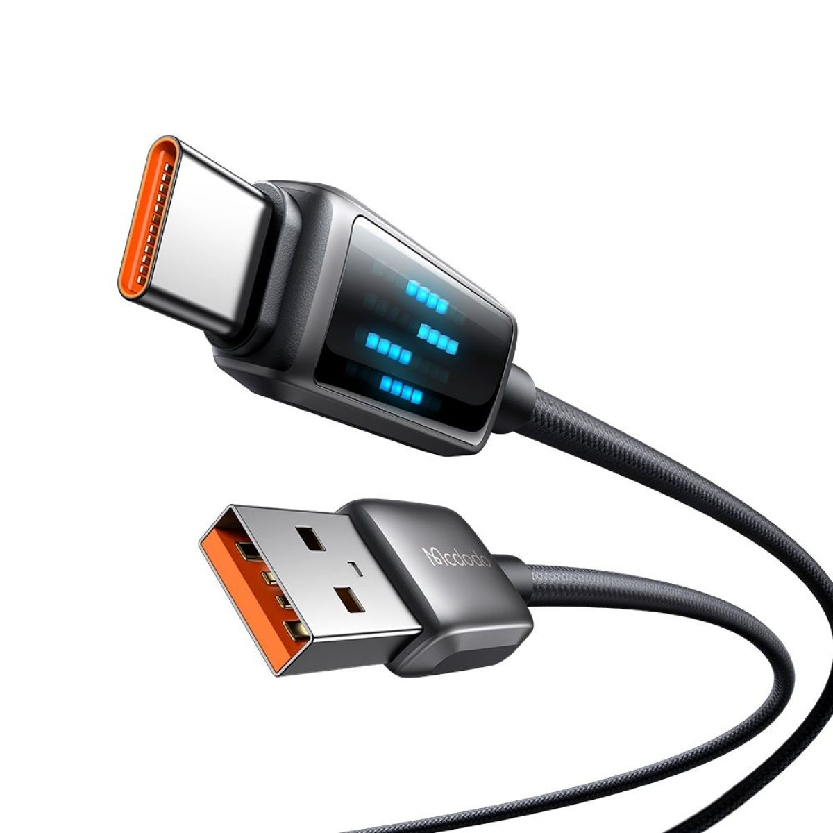 Cablu, Type-C la USB-A, Afisaj LED, 6A, 1.2m - Mcdodo (CA-2350) - Black