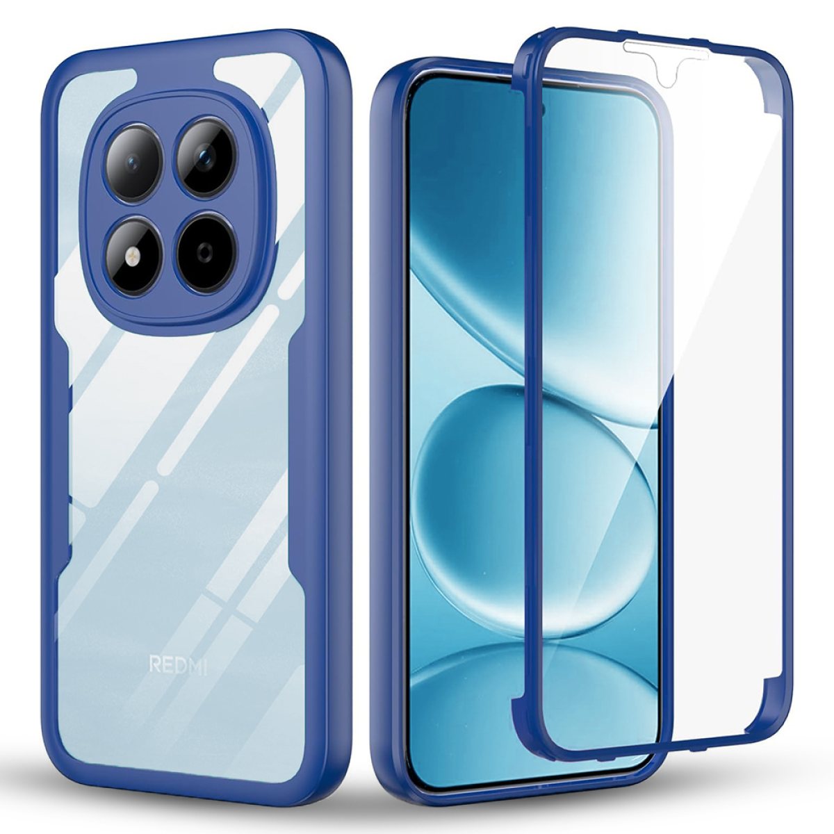 Husa pentru Xiaomi Redmi Note 15 Pro 4G + Folie - Techsuit ColorVerse 360 Series - Blue